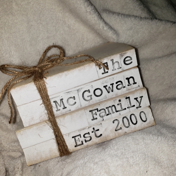 Custom Hand Stamped Books - Picture 3 of 3